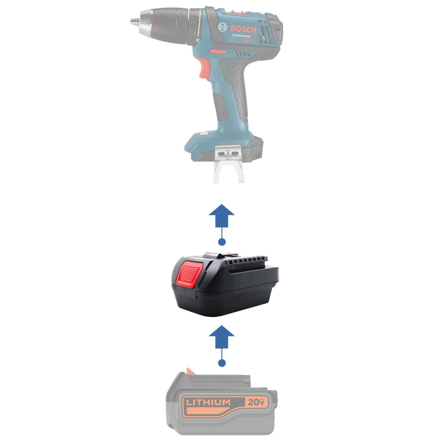 Black and Decker Battery Adapter to Bosch – Power Tools Adapters