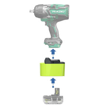 Load image into Gallery viewer, Ryobi 18V to Hikoki 18V Battery Adapter