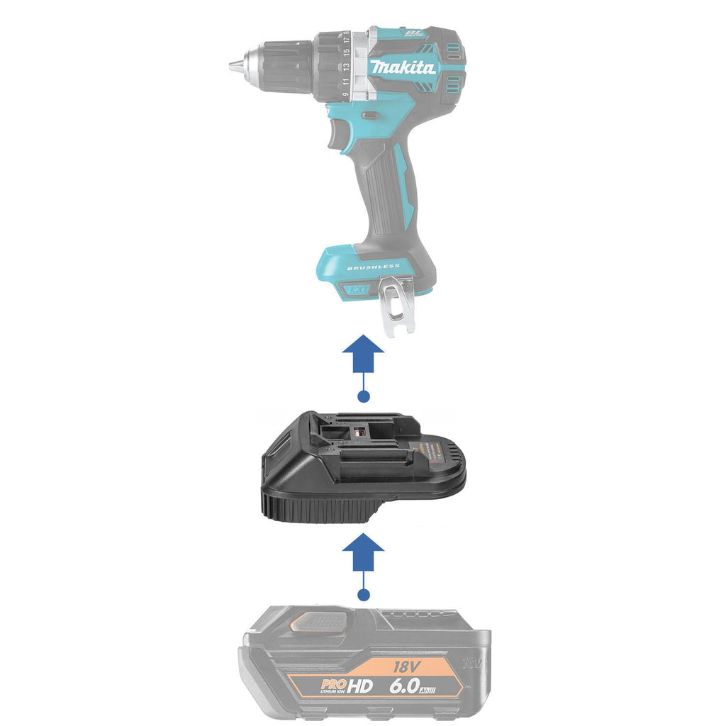 AEG 18V to Makita 18V Battery Adapter