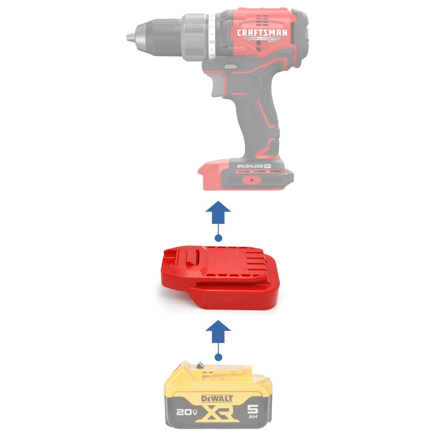 DeWalt 20V to Craftsman 20V Battery Adapter