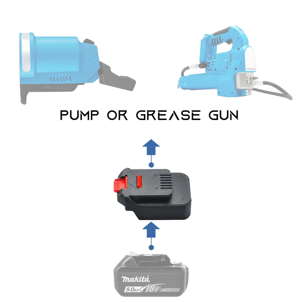 Makita 18V to MacNaught 18V Battery Adapter (Pump, Grease Gun)