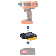 Load image into Gallery viewer, Bauer 20V to Black and Decker 20V Battery Adapter
