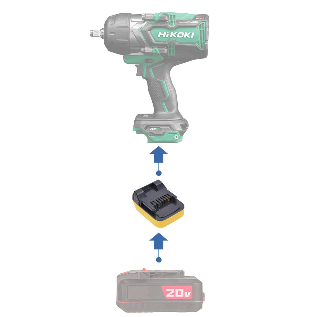 Bauer 20V to Hikoki 18V Battery Adapter