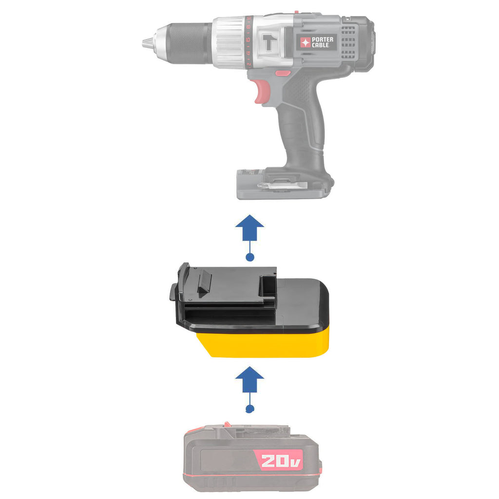 Bauer 20V to Porter Cable 18V Battery Adapter
