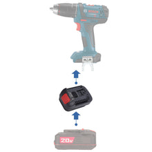 Load image into Gallery viewer, Bauer 20V to Bosch (Blue) 18V Battery Adapter
