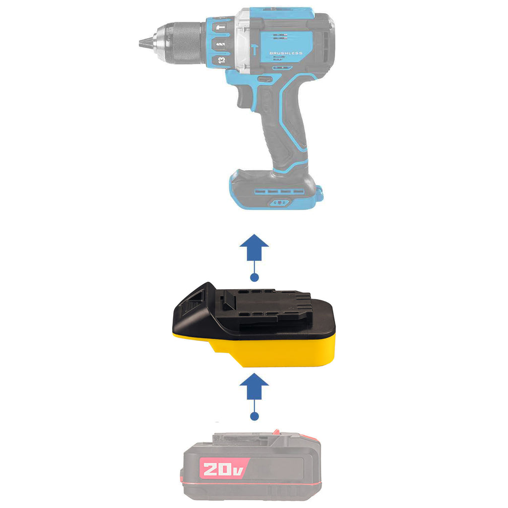 Bauer 20V to Hercules 20V Battery Adapter (with BMS, Vacuum Pump Compatible)
