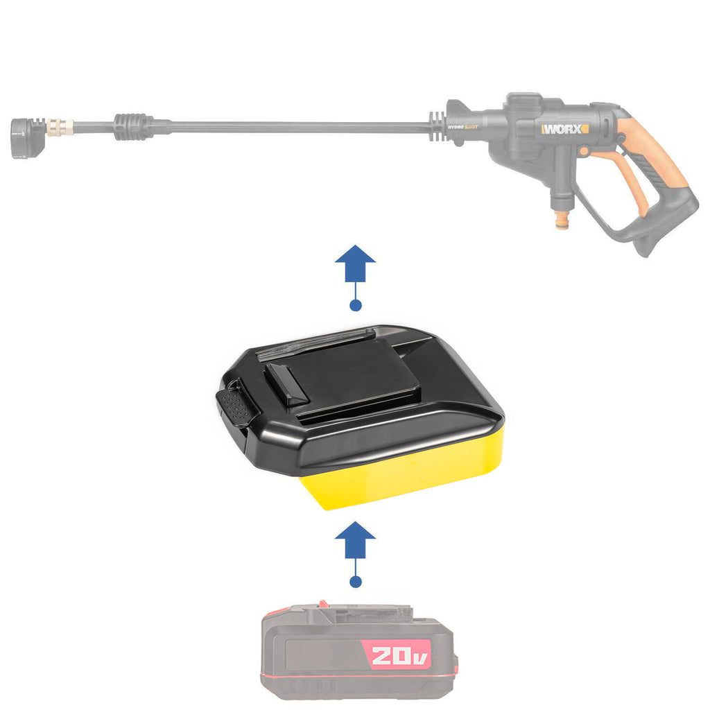 Bauer 20V to WORX 20V PowerShare (Orange) Battery Adapter