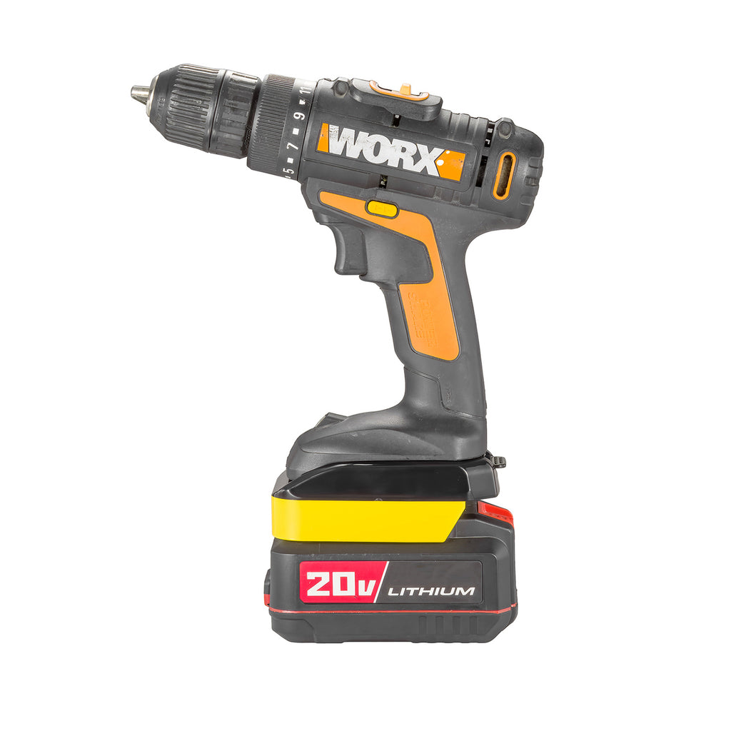Bauer 20V to WORX 20V PowerShare (Orange) Battery Adapter