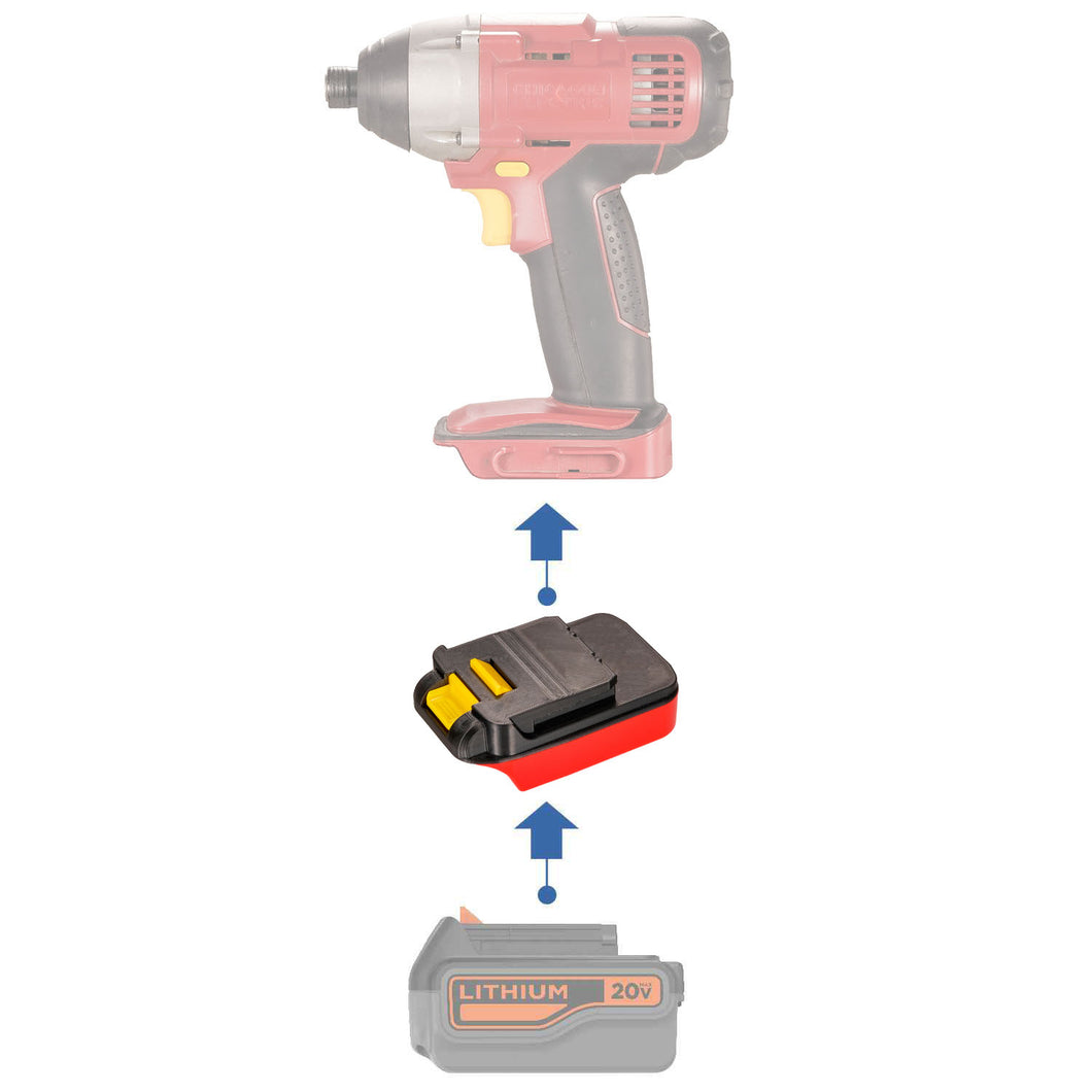 Black and Decker 20V to Chicago Electric 18V Battery Adapter