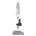 Bosch 18V GBA (Blue) to Dremel 12V 8220/8250 battery adapter - compatibility diagram showing battery, adapter and rotary tool