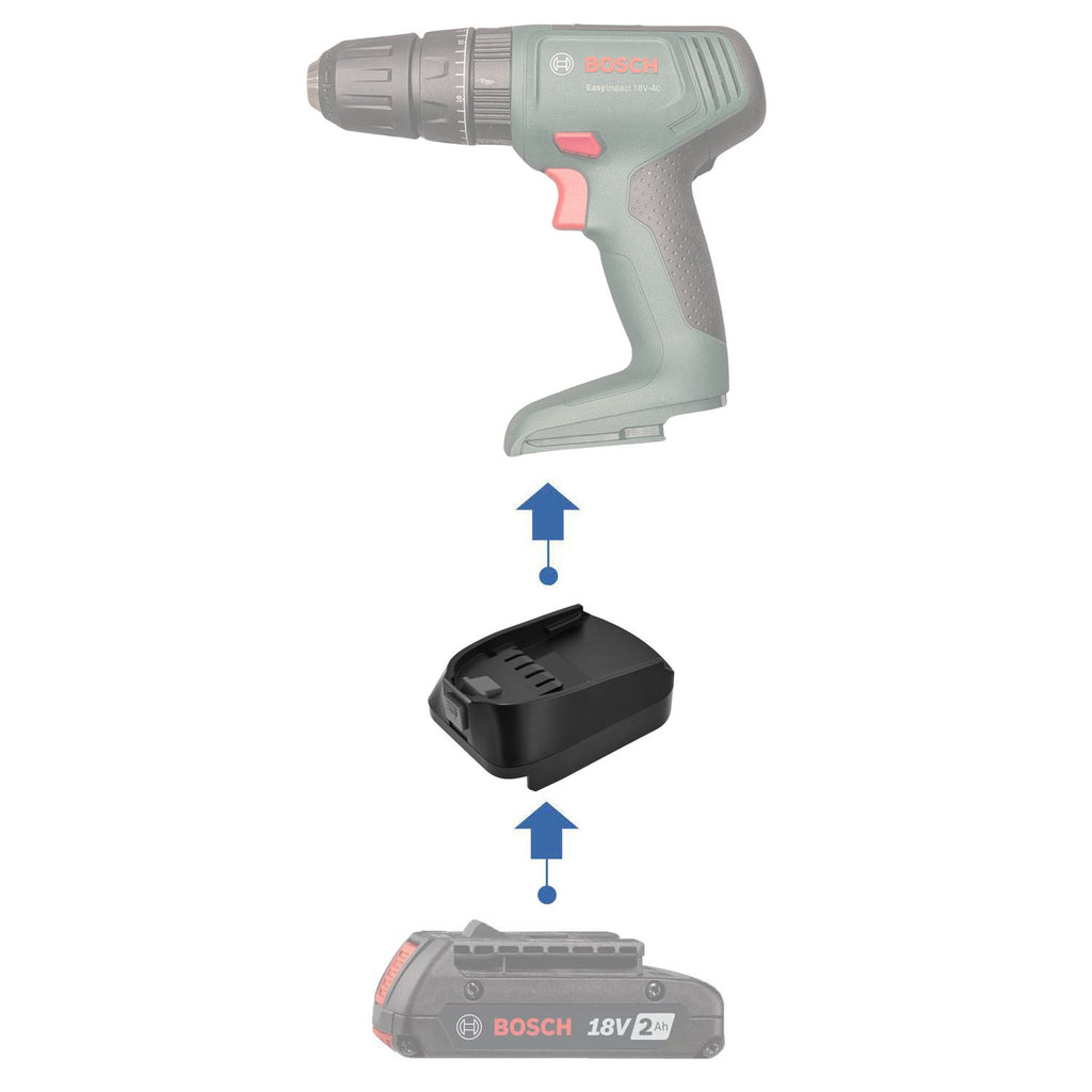 Bosch (Blue) 18V to Bosch (Green) 18V Battery Adapter