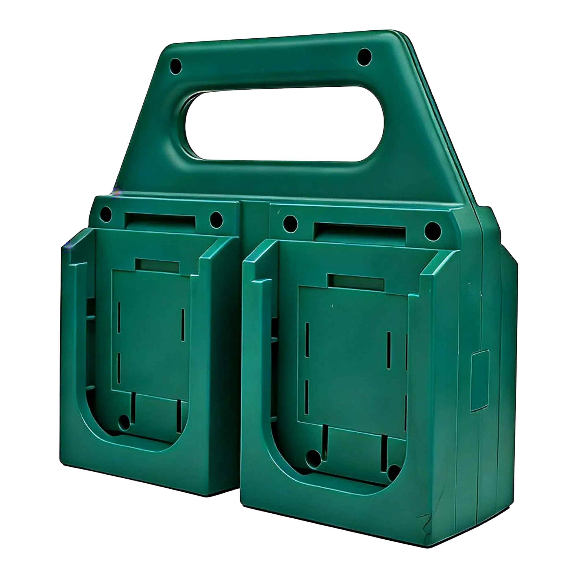 4-Bank Battery Holder & Carrier for Bosch Professional (Blue) GBA 18V Batteries