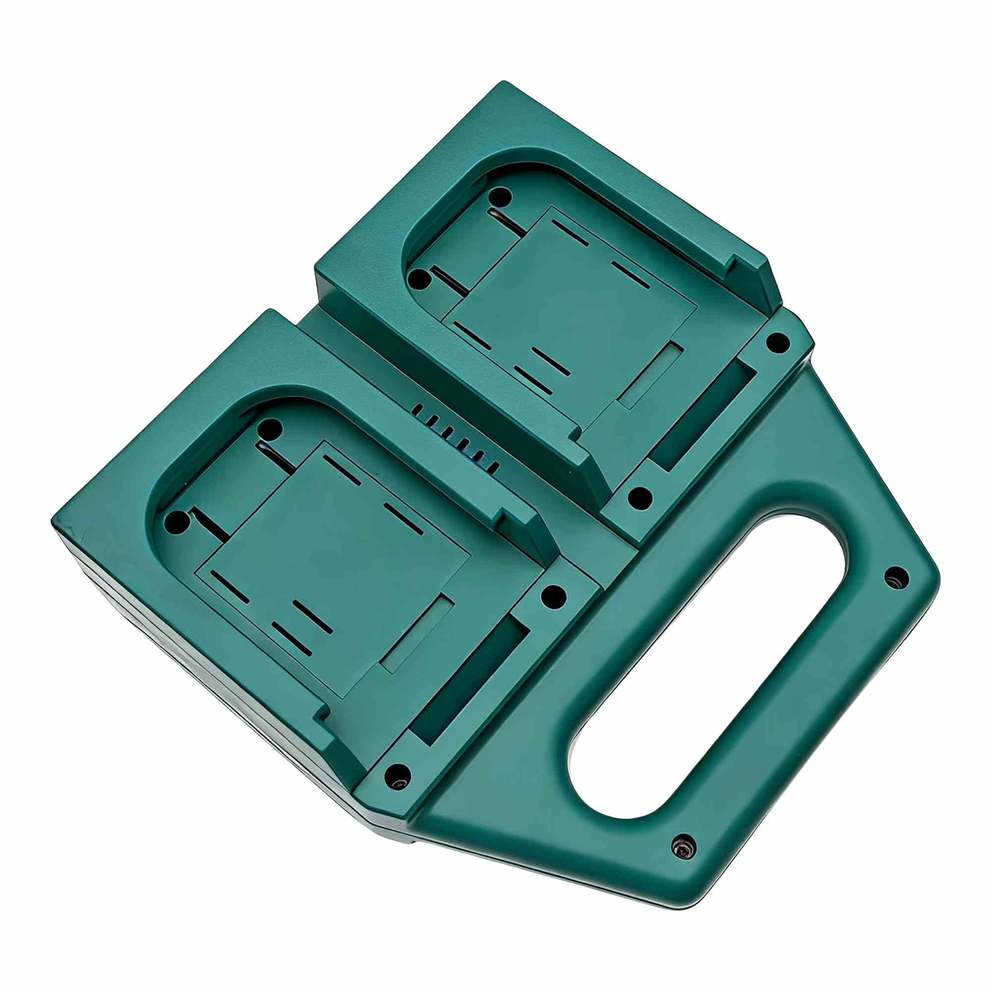 4-Bank Battery Holder & Carrier for Bosch Professional (Blue) GBA 18V Batteries