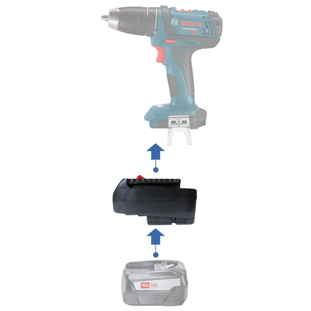 Bosch (Green) 18V to Bosch (Blue) 18V Battery Adapter
