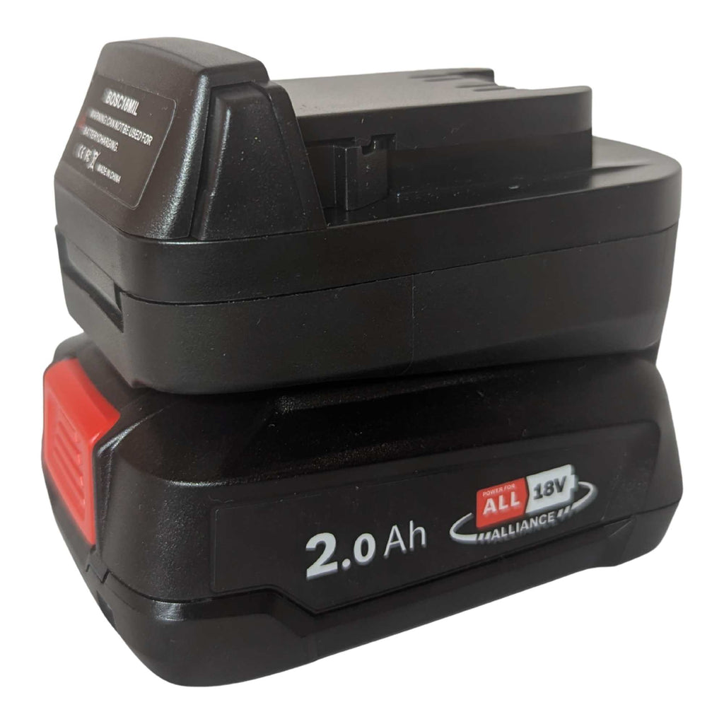 Bosch (Green) 18V to Milwaukee 18V Battery Adapter