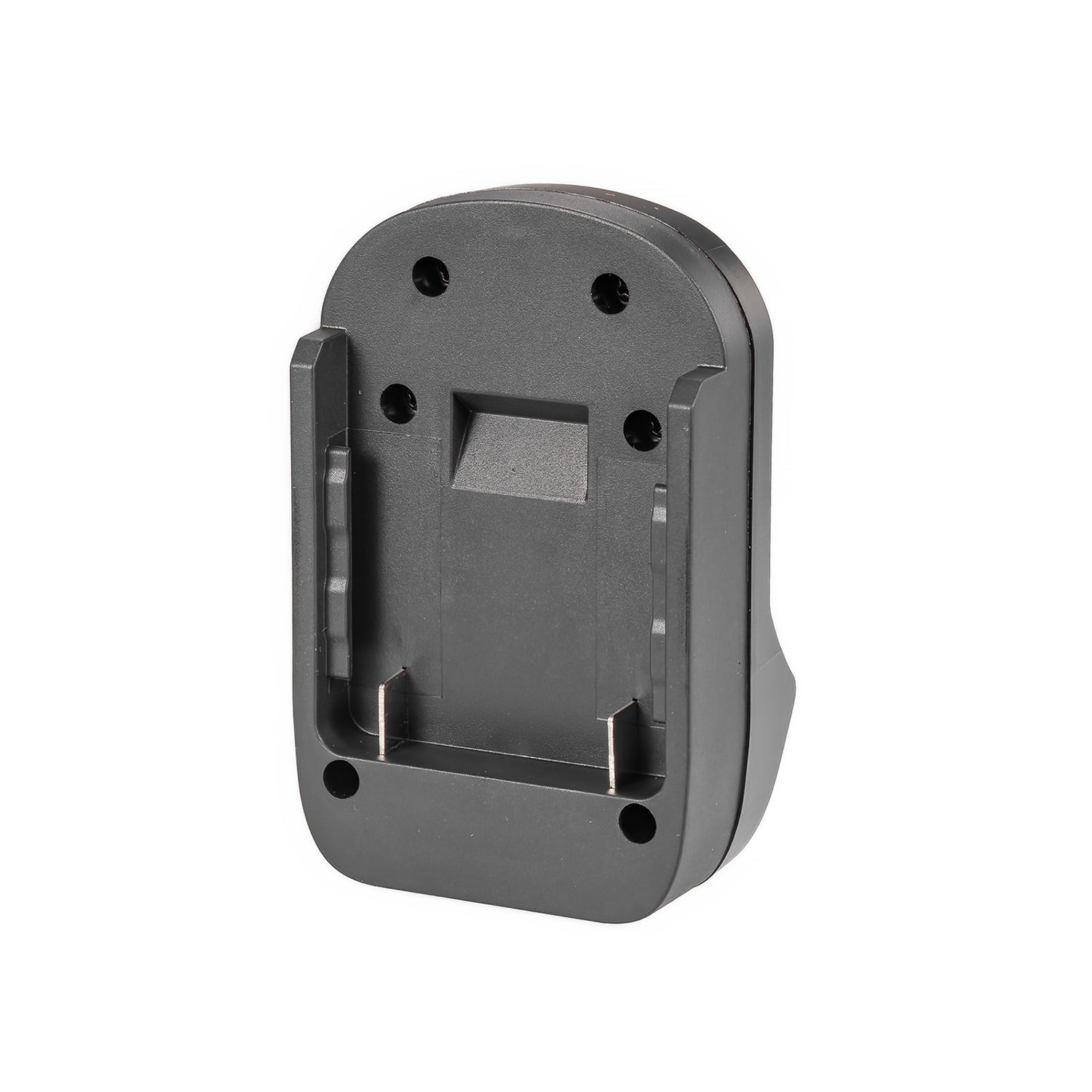 Bosch 18V GBA (Blue) to Metabo CAS 18V battery adapter - battery-side connection, twin copper contacts, guide rails