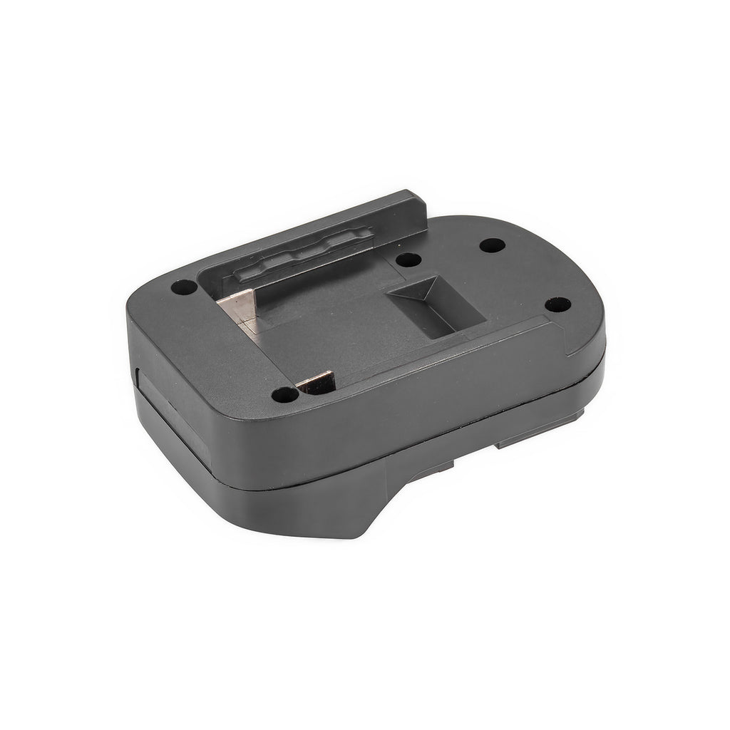 Bosch 18V GBA (Blue) to Metabo CAS 18V battery adapter - battery-side connection, twin copper contacts, guide rails