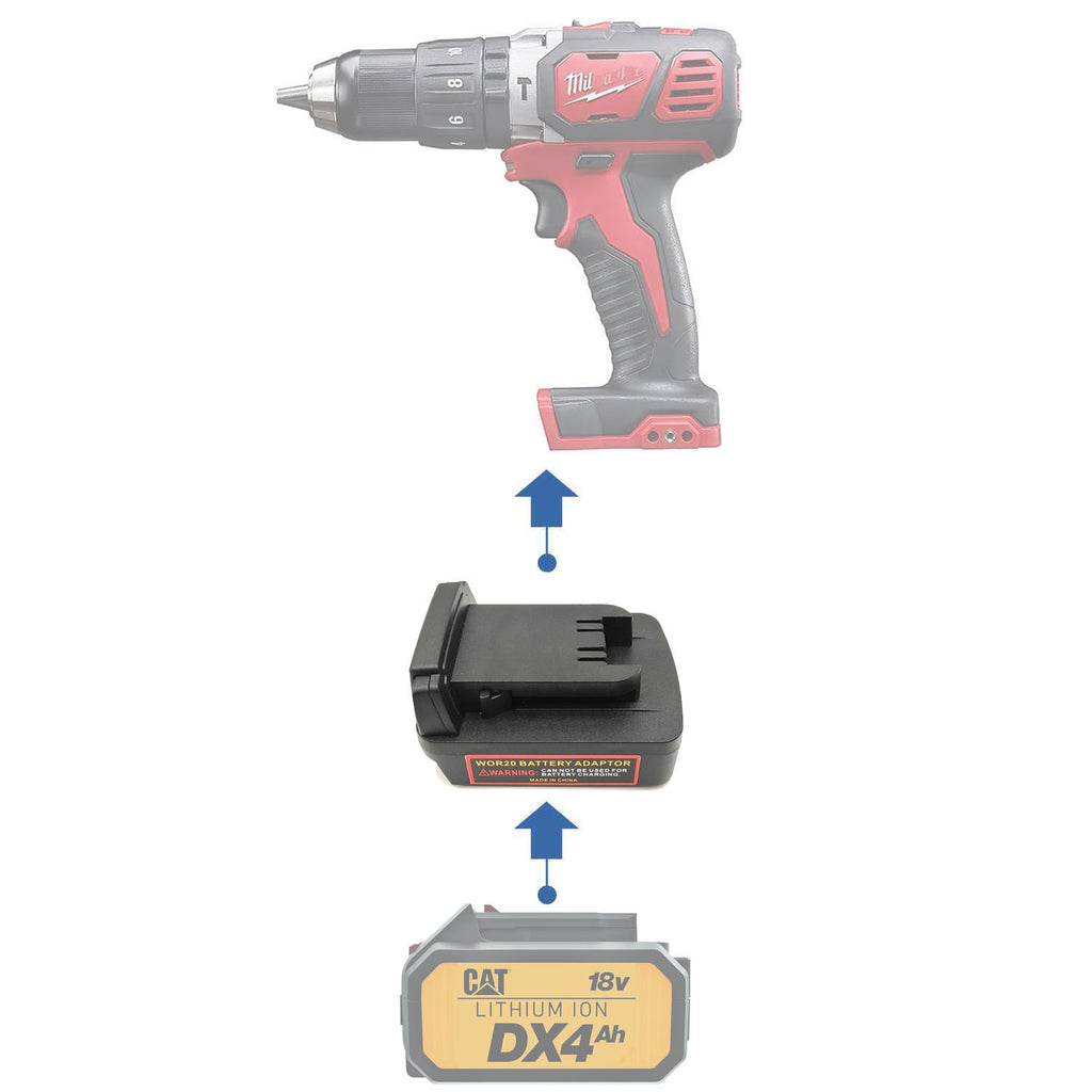 CAT 18V to Milwaukee 18V Battery Adapter