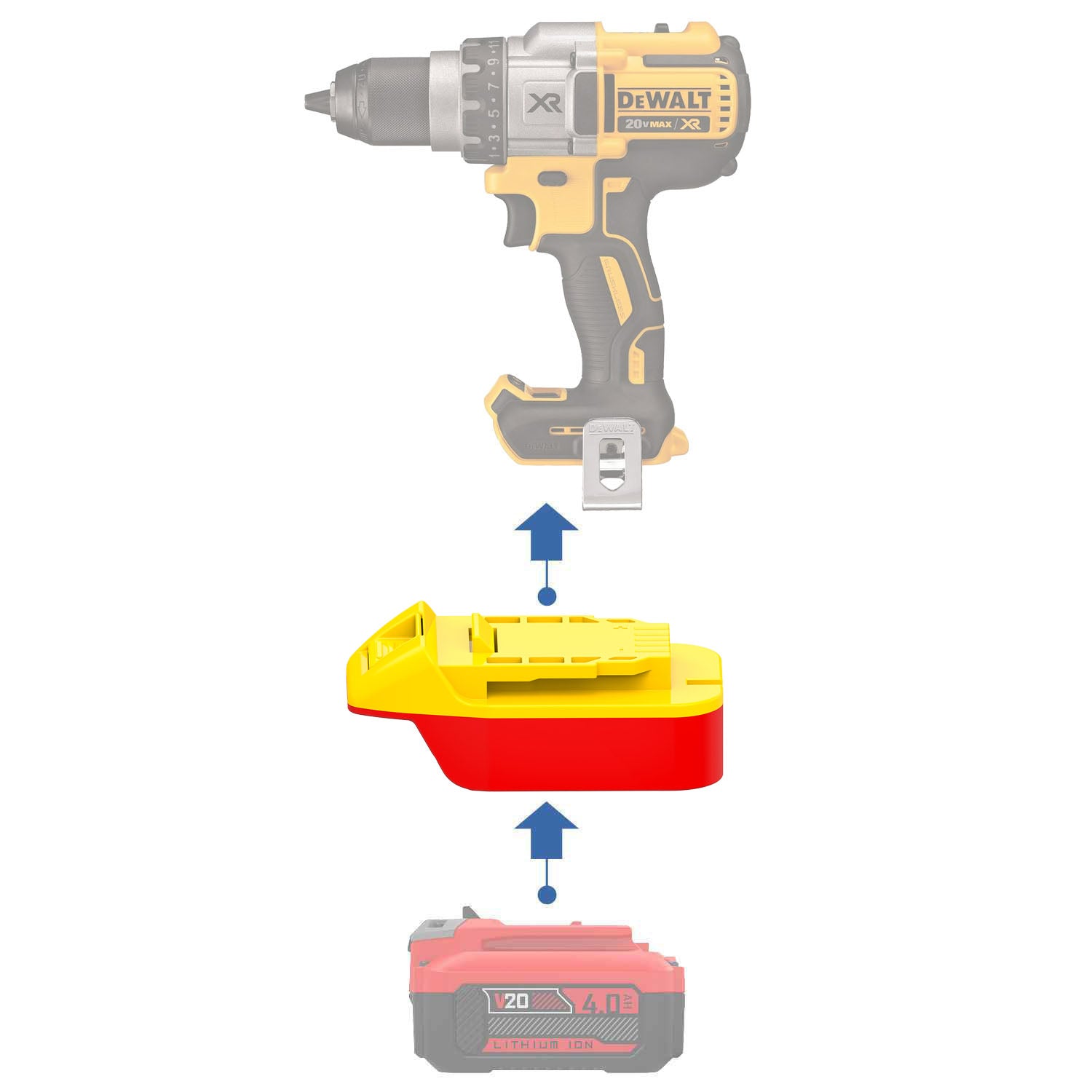 Craftsman 20V to DeWalt 20V Battery Adapter