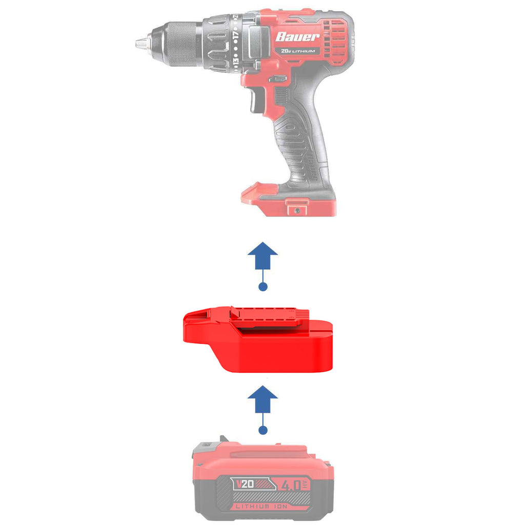 Craftsman 20V to Bauer 20V Battery Adapter