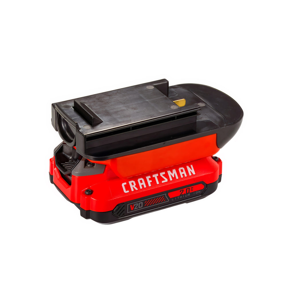 Craftsman 20V to Black and Decker 18V Ni-Cd battery adapter - fitted to the battery, tool-side connection upward