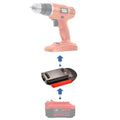 Craftsman 20V to Black and Decker 18V Ni-Cd battery adapter - compatibility diagram with cordless drill