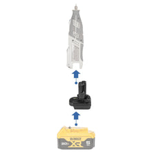 Load image into Gallery viewer, DeWalt 20V to Dremel 12V (8220 8250)  Battery Adapter
