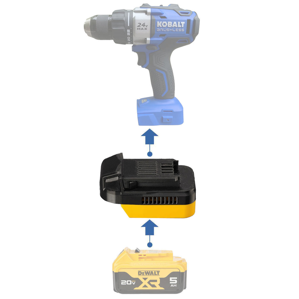 DeWalt 20V to Kobalt 24V Battery Adapter