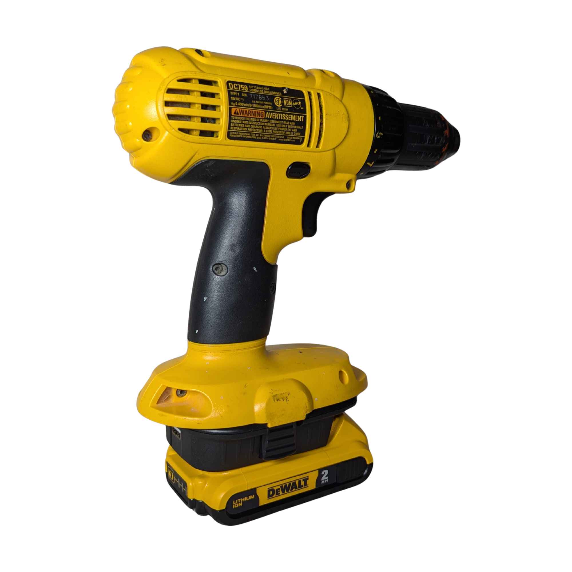 DeWalt 20V to DeWalt 18V Battery Adapter