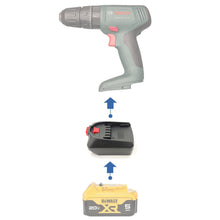 Load image into Gallery viewer, DeWalt 20V to Bosch (Green) 18V Battery Adapter
