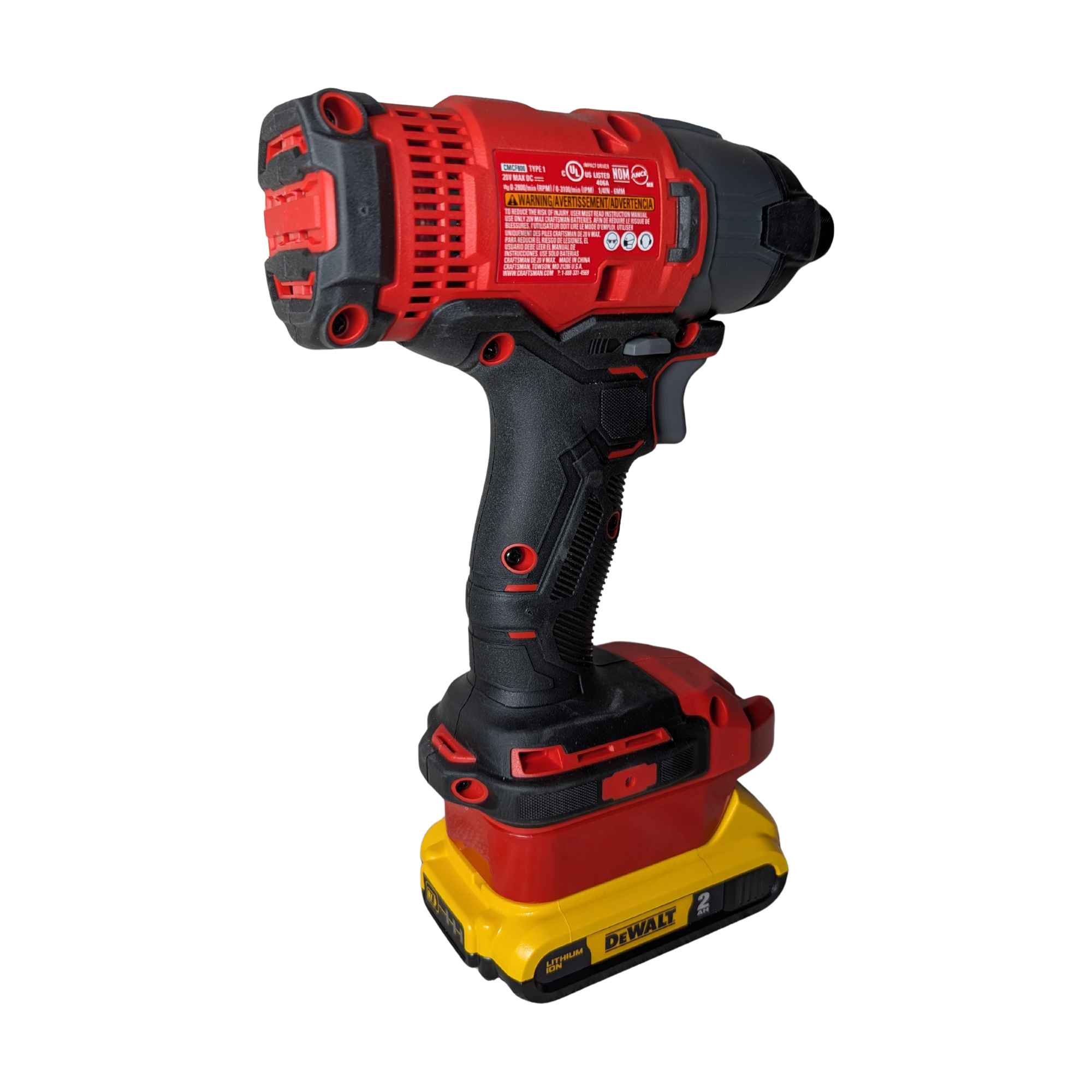 DeWalt 20V to Craftsman 20V Battery Adapter
