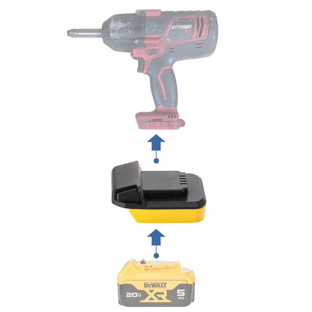 DeWalt 20V to Earthquake XT 20V Battery Adapter