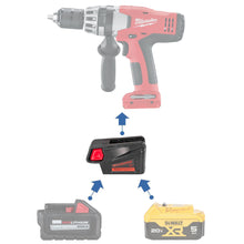 Load image into Gallery viewer, DeWalt 20V to Milwaukee V18 Battery Adapter
