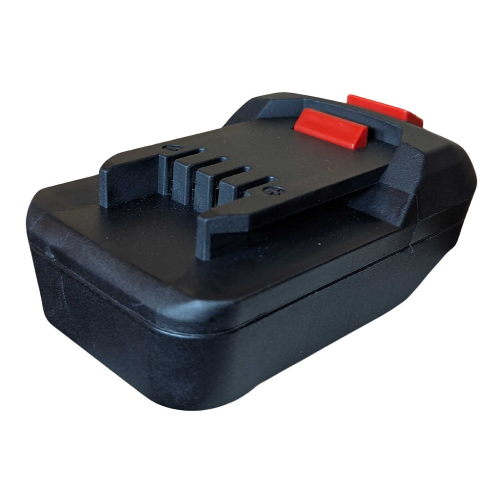 Einhell 18V PXC to Parkside X20V battery adapter - Parkside tool-side connection, four terminal slots and polarity marks