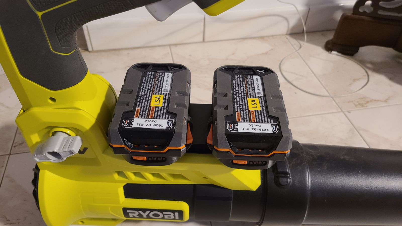 RIDGID 18V to Ryobi 36V/40V Battery Adapter