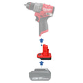Makita 18V to Milwaukee 12V Battery Adapter