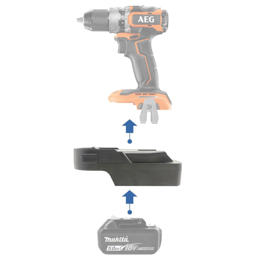 Makita 18V to AEG 18V Battery Adapter
