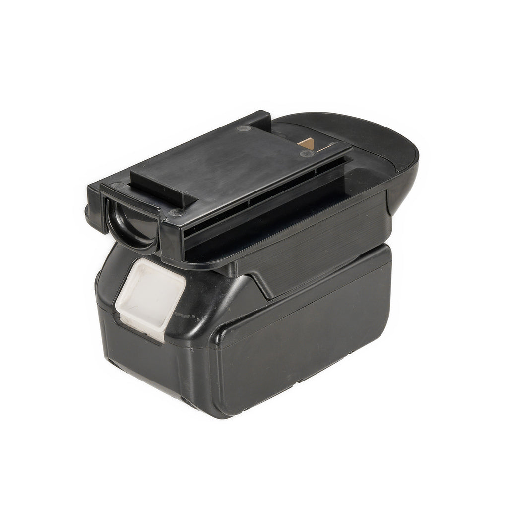 Makita 18V LXT to Black and Decker 18V Ni-Cd battery adapter - fitted to the Makita 18V LXT battery, tool-side face upward