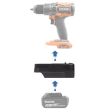 Load image into Gallery viewer, Makita 18V to RIDGID 18V Battery Adapter
