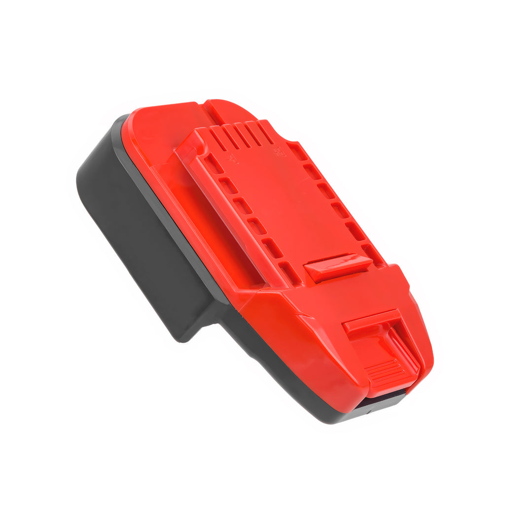 Makita 18V LXT to Bauer 20V battery adapter - rear view of the Bauer tool-side connection above the battery-side body