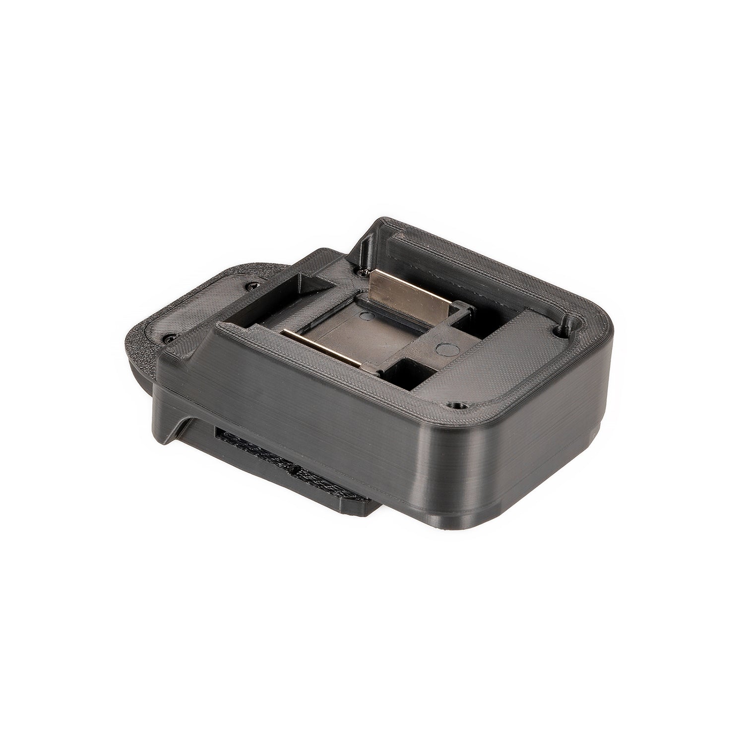 Makita 18V LXT to Chicago Electric 18V battery adapter - battery-side connection with flat copper blade terminals