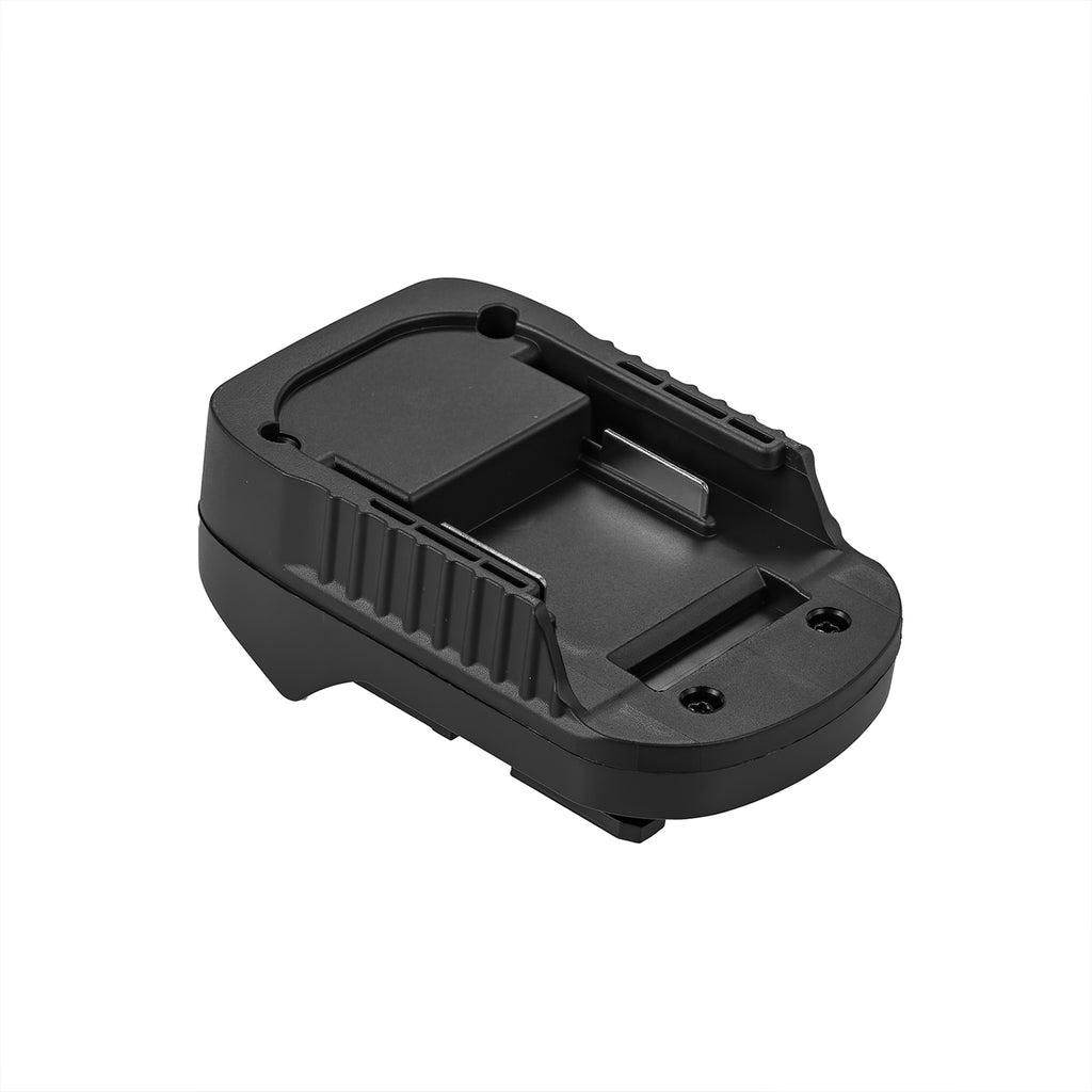 Makita 18V LXT to Metabo CAS 18V battery adapter - battery-side connection, guide rails and central terminal block