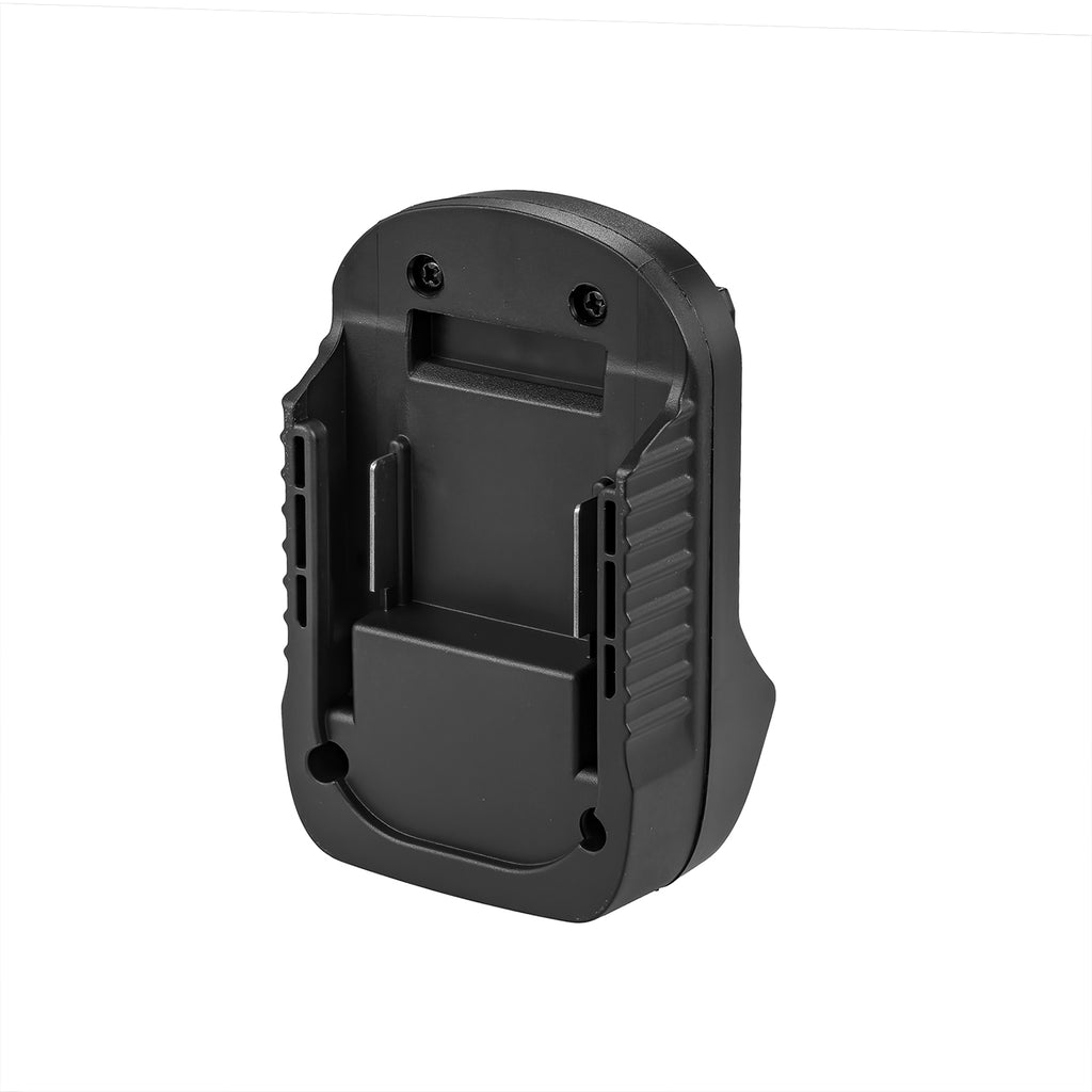 Makita 18V LXT to Metabo CAS 18V battery adapter - battery-side connection, guide rails and central terminal block