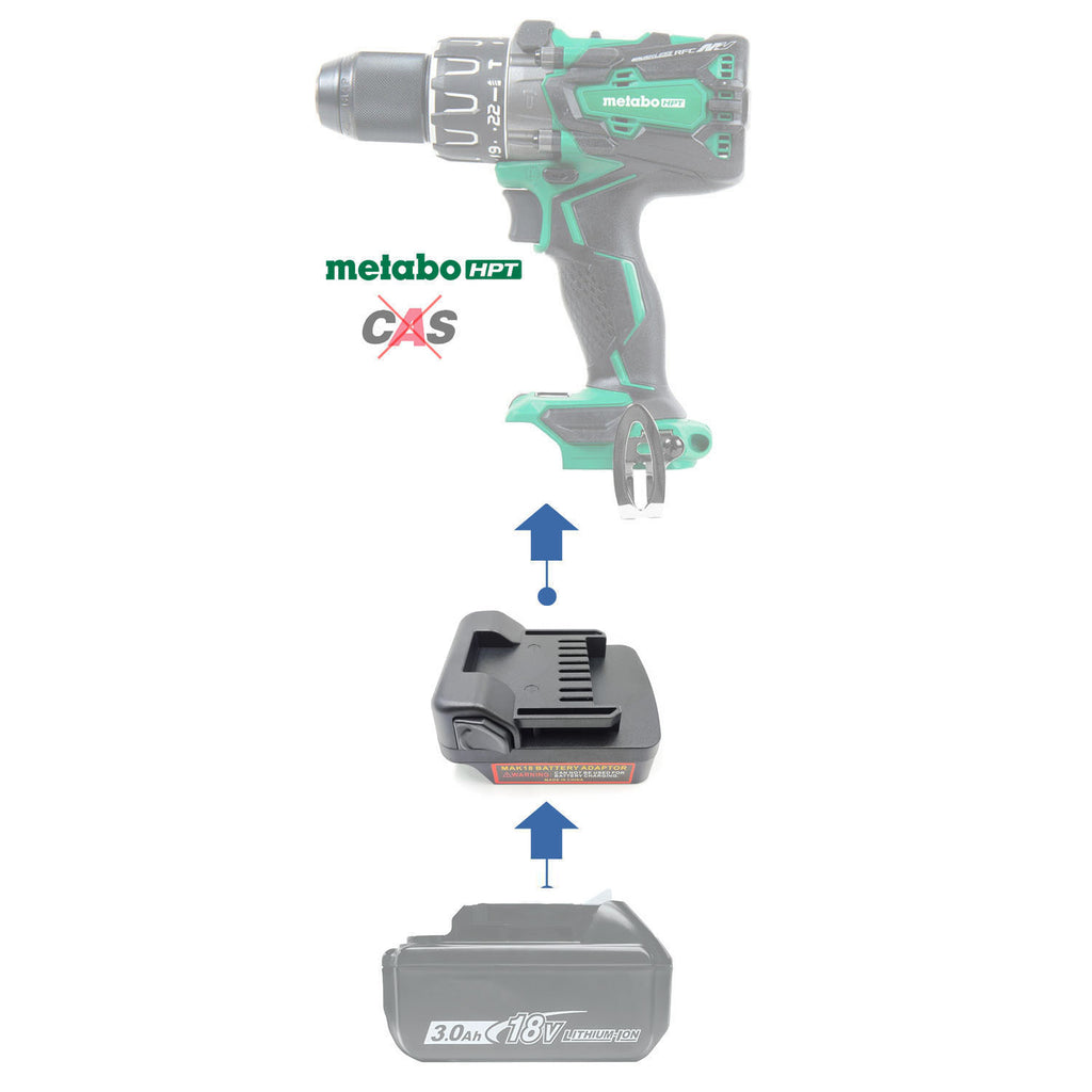 Makita 18V to Metabo HPT 18V Battery Adapter