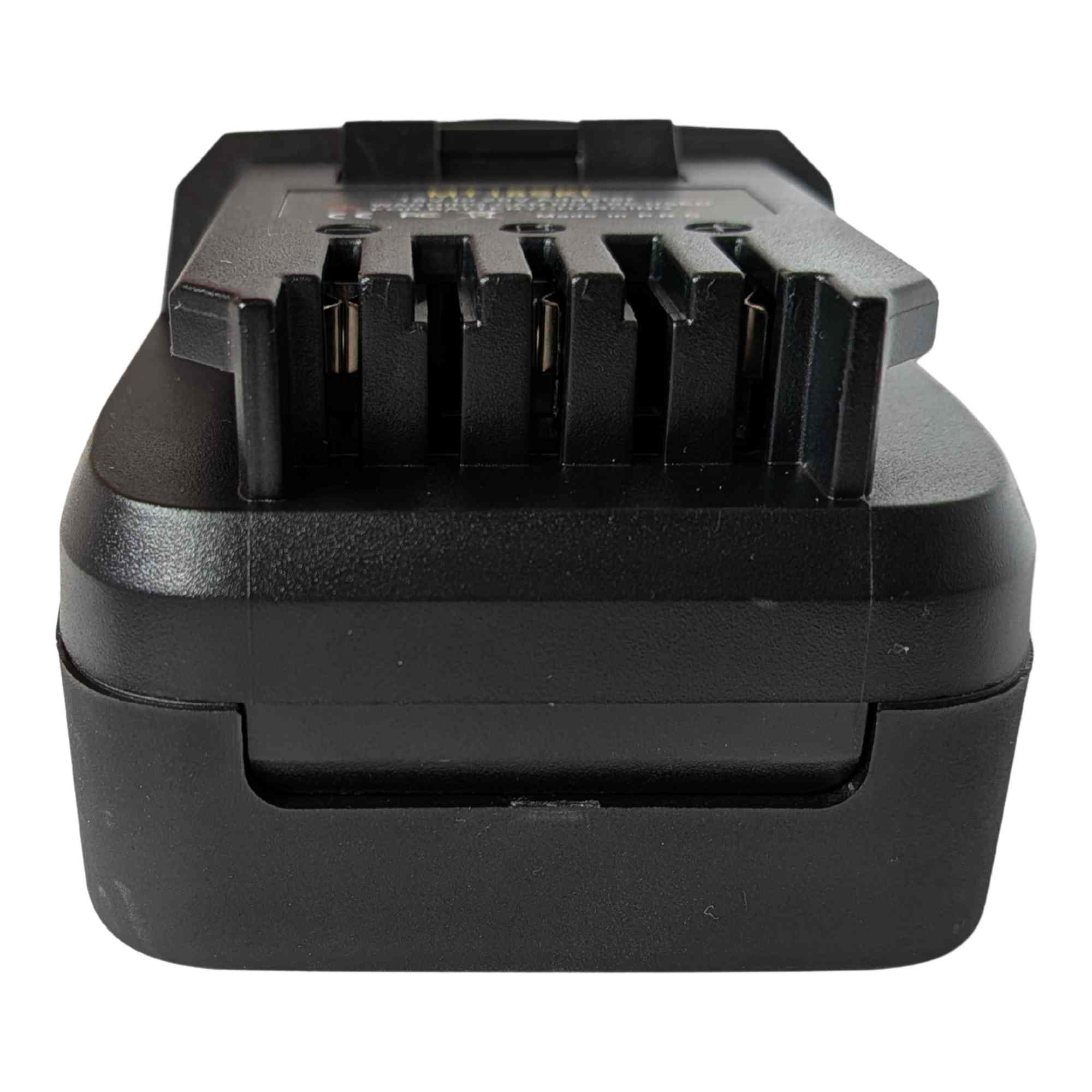 Makita 18V LXT to SKIL 20V PWR CORE battery adapter - SKIL tool-side terminals, copper contacts between the moulded fins