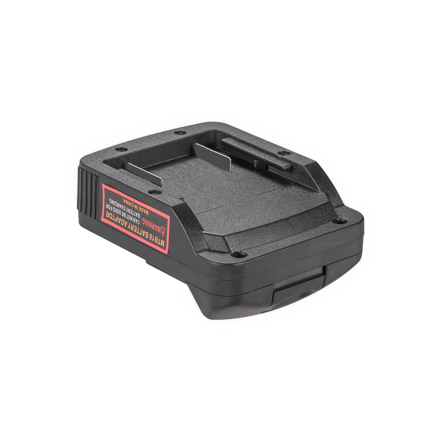 Metabo CAS 18V to DeWalt 20V MAX battery adapter - angled view of the battery-side connection
