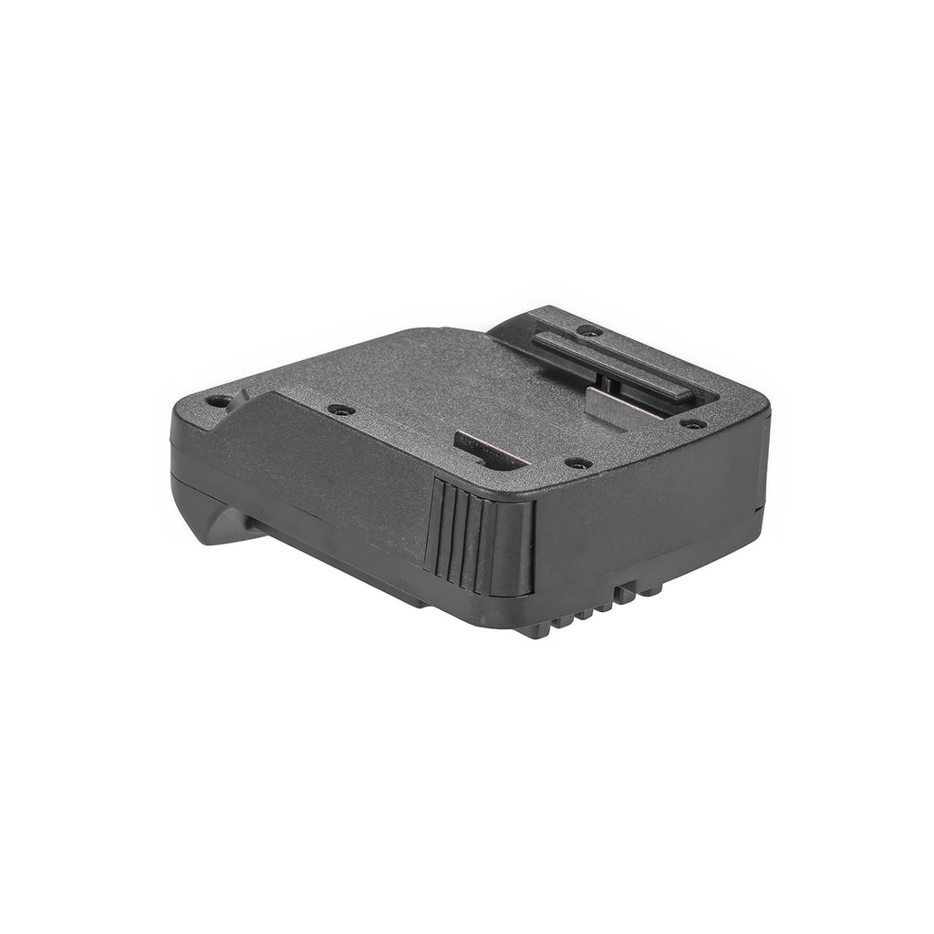 Metabo CAS 18V to DeWalt 20V MAX battery adapter - angled view of the battery-side connection
