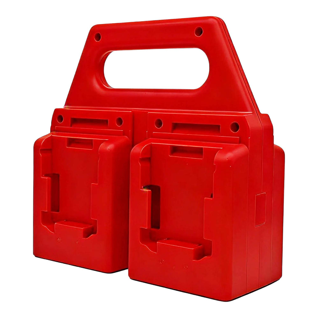 4-Bank Battery Holder & Carrier for Milwaukee M18 18V Batteries