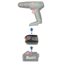 Load image into Gallery viewer, Milwaukee 18V to Bosch (Green) 18V Battery Adapter
