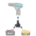 Milwaukee 18V to Makita 10.8V CXT (Post Style) Battery Adapter